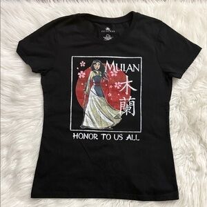 Mulan Black Graphic Tee
